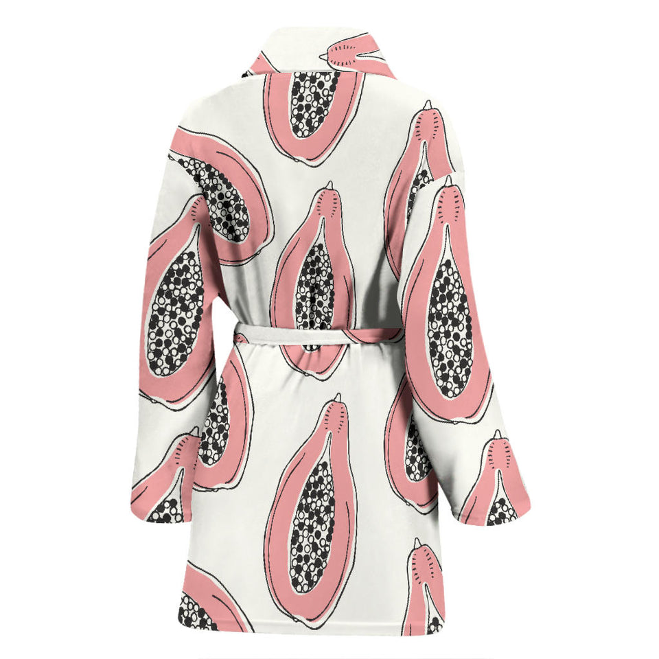 Papaya Pattern Women'S Bathrobe