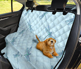 Dragonfly Pattern Blue Background Dog Car Seat Covers