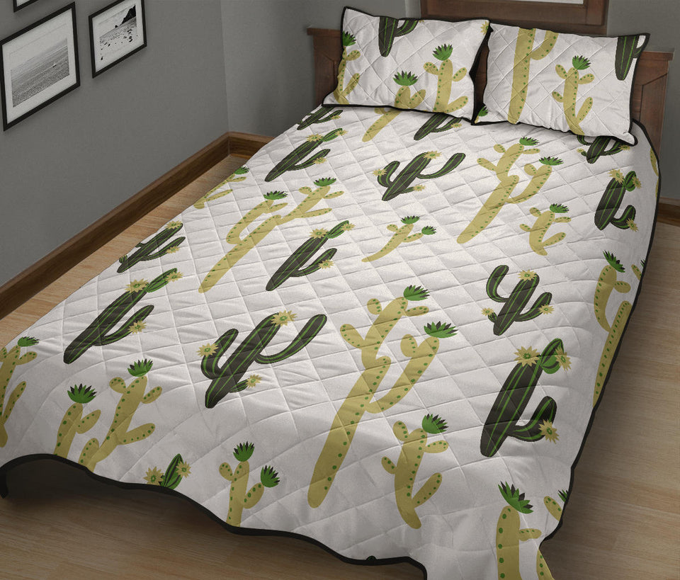 Cute cactus pattern Quilt Bed Set