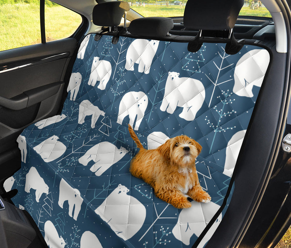 Polar Bear Mother Her Child Pattern Dog Car Seat Covers