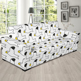 Seagull Pattern Print Design 05  Sofa Slipcover