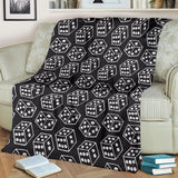 Dice Pattern Print Design 01 Premium Blanket