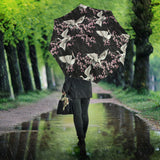 Japanese Crane Pink Sakura Pattern Umbrella