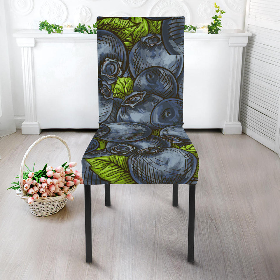 Blueberry Pattern Dining Chair Slipcover