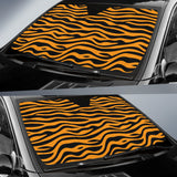 Bengal Tigers Skin Print Pattern Background Car Sun Shade