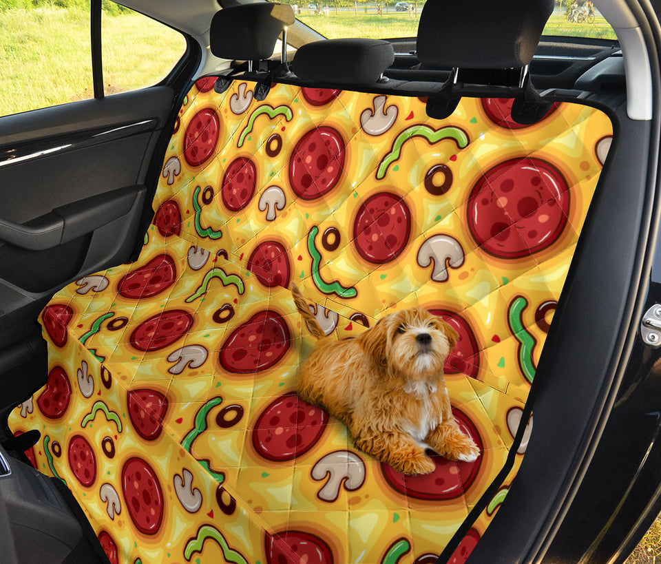 Pizza Texture Pattern Dog Car Seat Covers