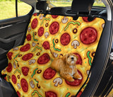 Pizza Texture Pattern Dog Car Seat Covers