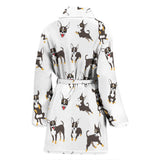 Chihuahua Dog Pattern Women'S Bathrobe