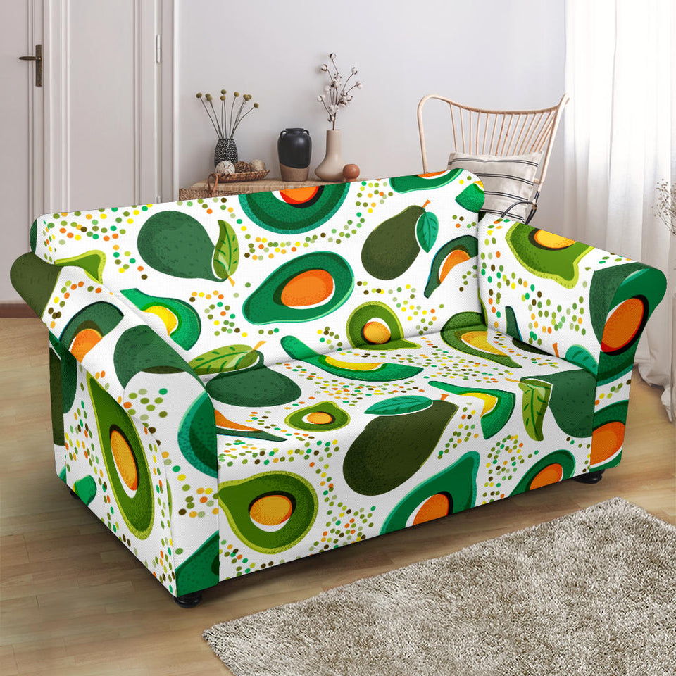 Avocado Design Pattern Loveseat Couch Slipcover