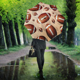 American Football Ball Design Pattern Umbrella