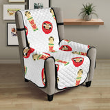 Daruma japanese wooden doll Chair Cover Protector