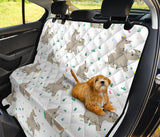 Cute Rhino Pattern Background Dog Car Seat Covers