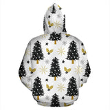 Christmas Tree Holly Snow Star Pattern Men Women Pullover Hoodie