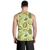Durian leaves pattern background Men Tank Top