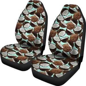 Coconut Pattern Print Design 03 Universal Fit Car Seat Covers