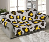 Gray Leopard print pattern Sofa Cover Protector