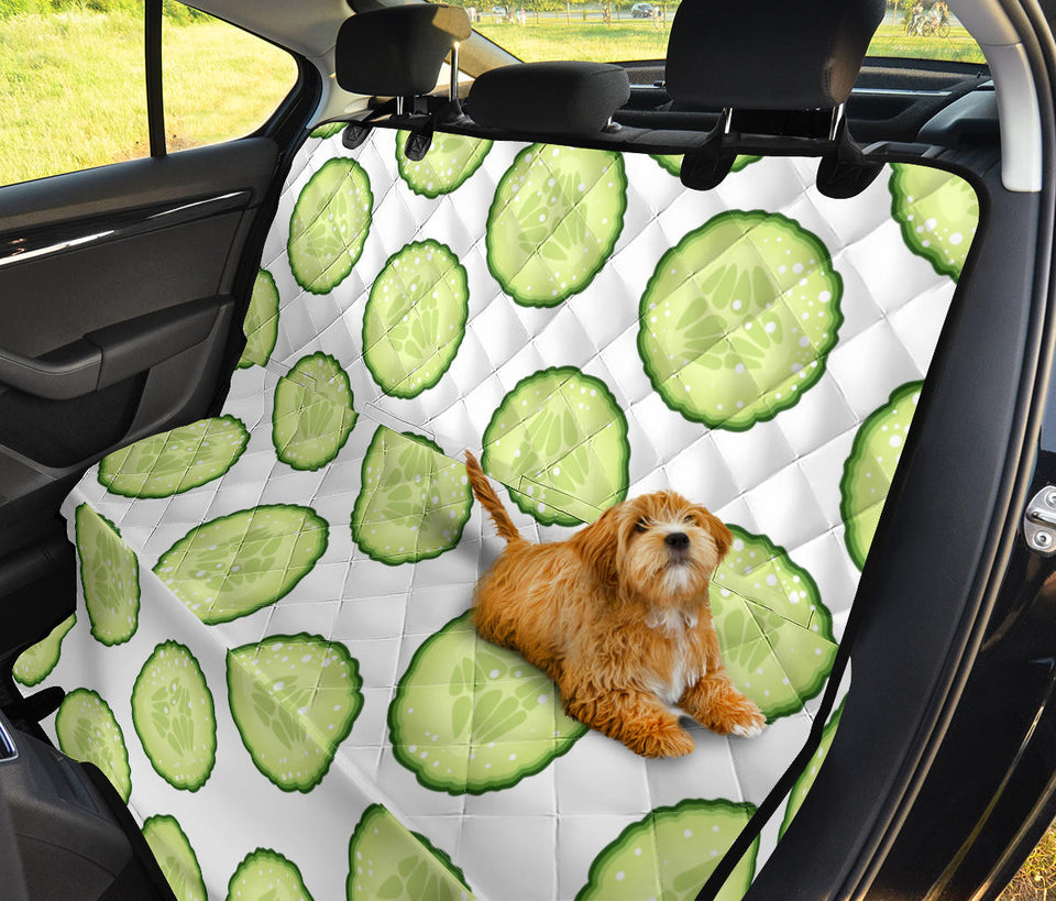 Cucumber Slices Pattern Dog Car Seat Covers