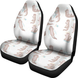 Cute Sea Otters Pattern Universal Fit Car Seat Covers