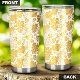 Gold Grape Pattern Tumbler
