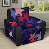 Red blue star pattern Recliner Cover Protector