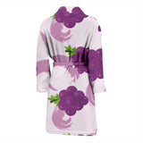 Cute Grape Pattern Men'S Bathrobe