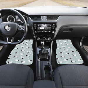 Sheep Polka Dot Cloud Pattern Front Car Mats