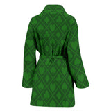 Casino Cards Suits Pattern Print Design 04 Women's Bathrobe