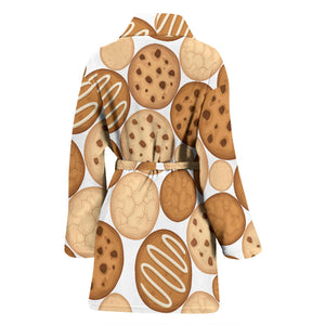 Various Cookie Pattern Women'S Bathrobe
