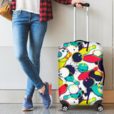 Watercolor Bowling Ball Pins Cabin Suitcases Luggages