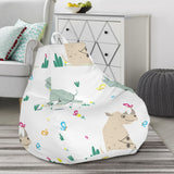 Cute Rhino Pattern Bean Bag Cover