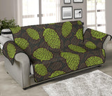 Hop pattern black background Sofa Cover Protector