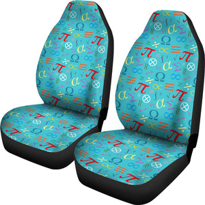 Math Pattern Print Design 02 Universal Fit Car Seat Covers