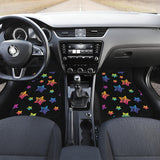 Colorful Star Pattern Front And Back Car Mats