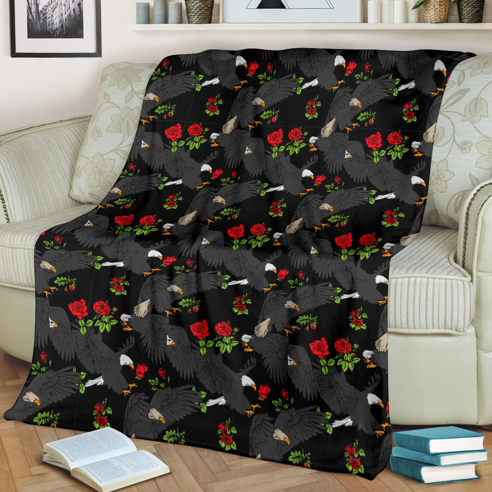Eagle Pattern Print Design 04 Premium Blanket