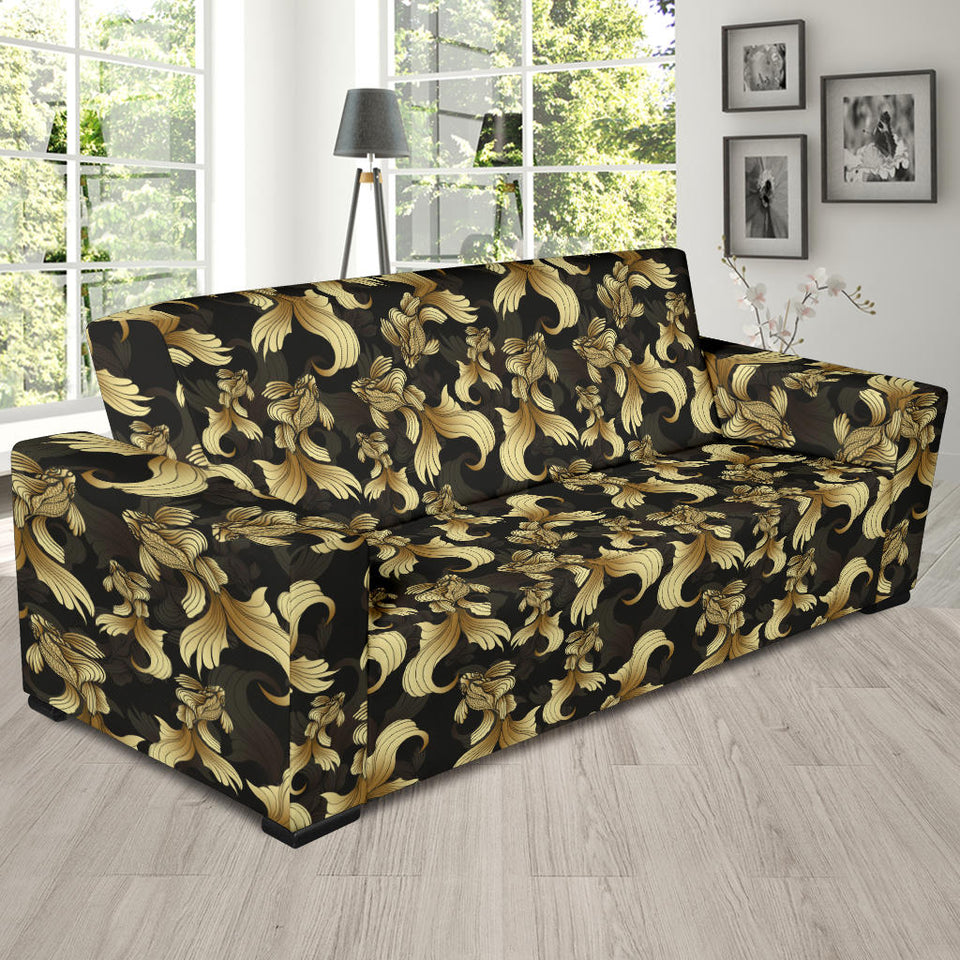 Goldfish Pattern Print Design 01 Sofa Slipcover
