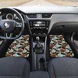 Coconut Pattern Print Design 03 Front and Back Car Mats