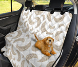 Cool Gold Moon Abstract Pattern Dog Car Seat Covers
