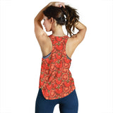 Red Tomato Pattern Women Racerback Tank Top
