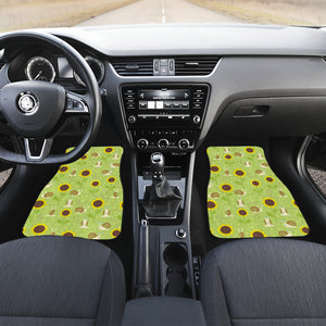 Snail Pattern Print Design 01 Front and Back Car Mats