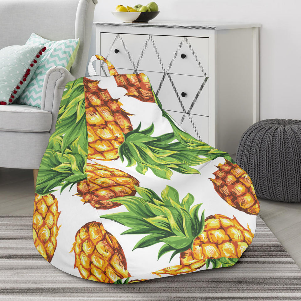 Pineapples Design Pattern Bean Bag Cover