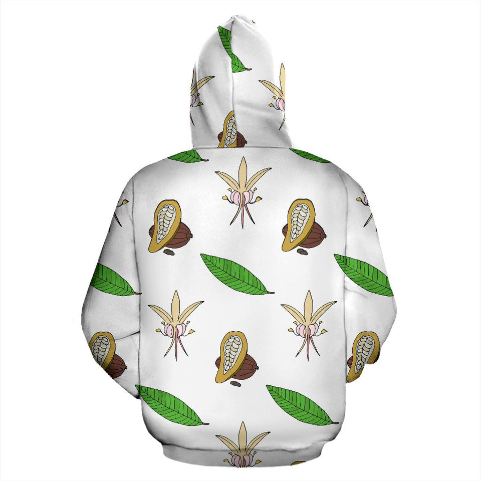Color Hand Drawn Cocoa Pattern Men Women Pullover Hoodie