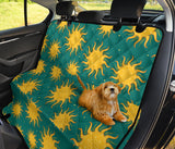 Sun Green Background Dog Car Seat Covers
