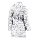 Math Pattern Print Design 03 Women's Bathrobe