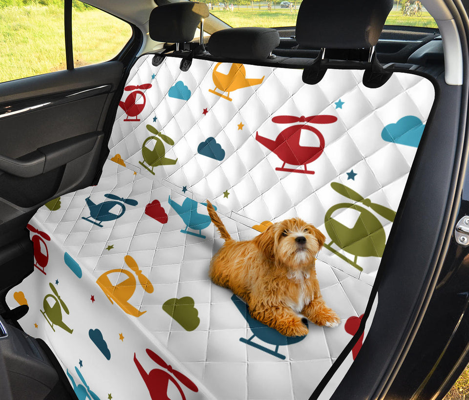 Colorful Helicopter Pattern Dog Car Seat Covers