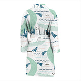 Crocodile Diver Pattern Men'S Bathrobe