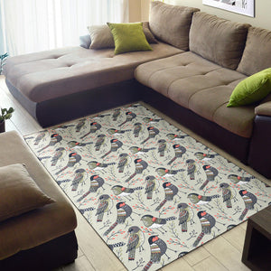 Pigeon Pattern Print Design 04 Area Rug