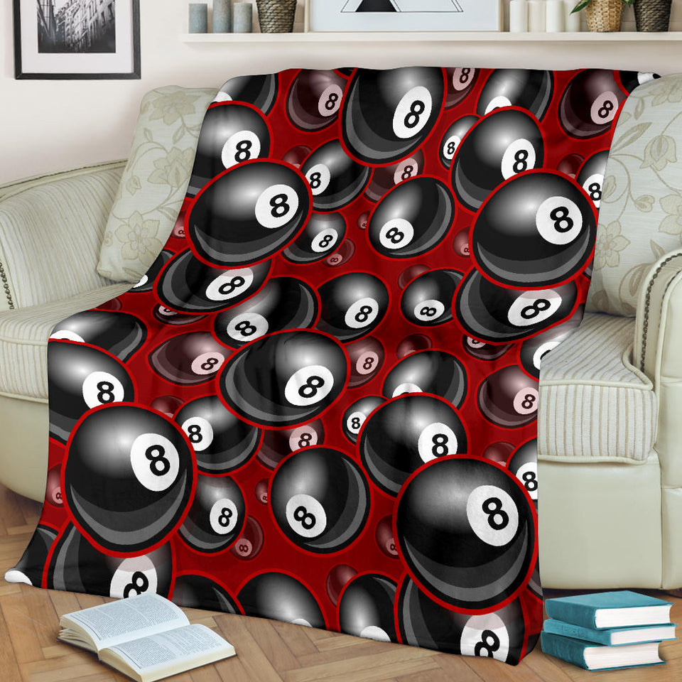 Billiard Ball Pattern Print Design 05 Premium Blanket