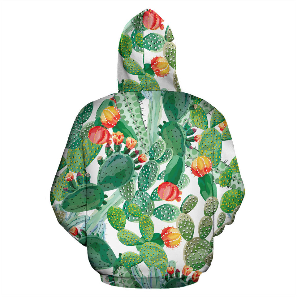 Cactus Design Pattern Copy Men Women Pullover Hoodie