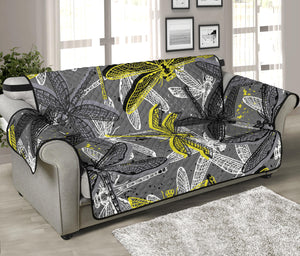 Hand drawn dragonfly pattern Sofa Cover Protector