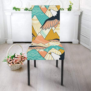 Eagle Pattern Print Design 02 Dining Chair Slipcover